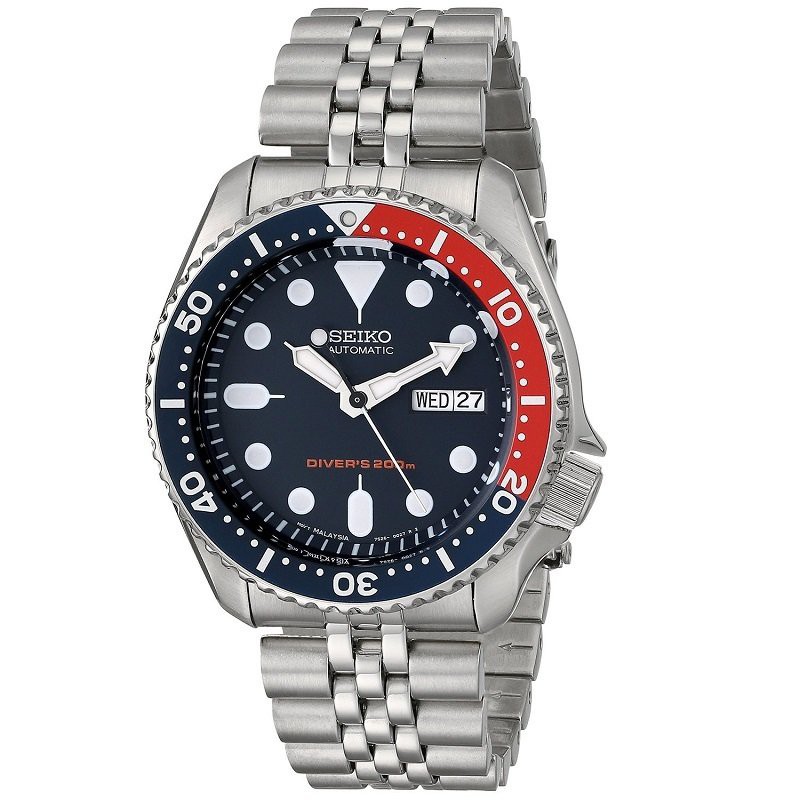 Seiko men's skx009k2 diver's analog automatic 2024 stainless steel watch