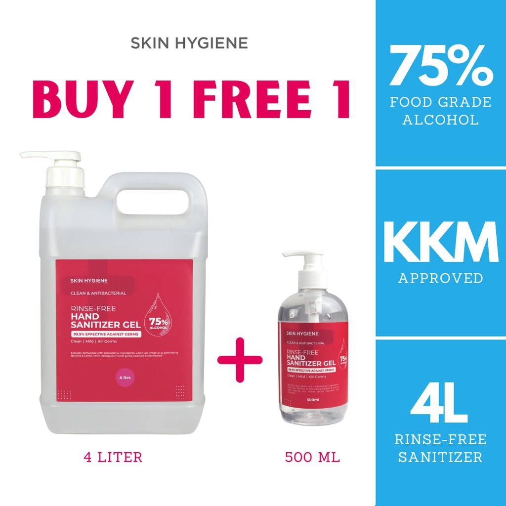[FREE 500ML] 4 LITER/ 5 LITER GEL SANITIZER/ 75 ALCOHOL SANITIZER