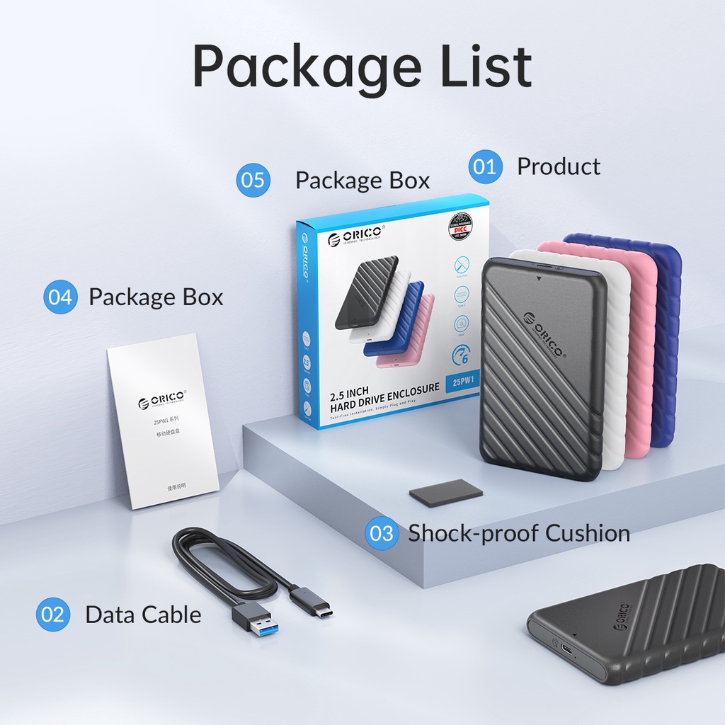 ORICO HDD Case 2.5 inch USB3.0 4TB Support 4TB HDD | Shopee Malaysia
