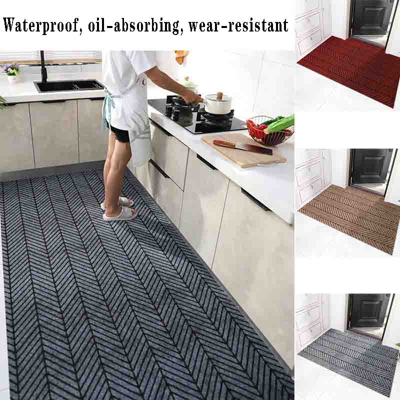 Waterabsorbing Nonslip Kitchen Mat Wearresistant Door Mats Karpet Oilabsorbing Carpet Dapur