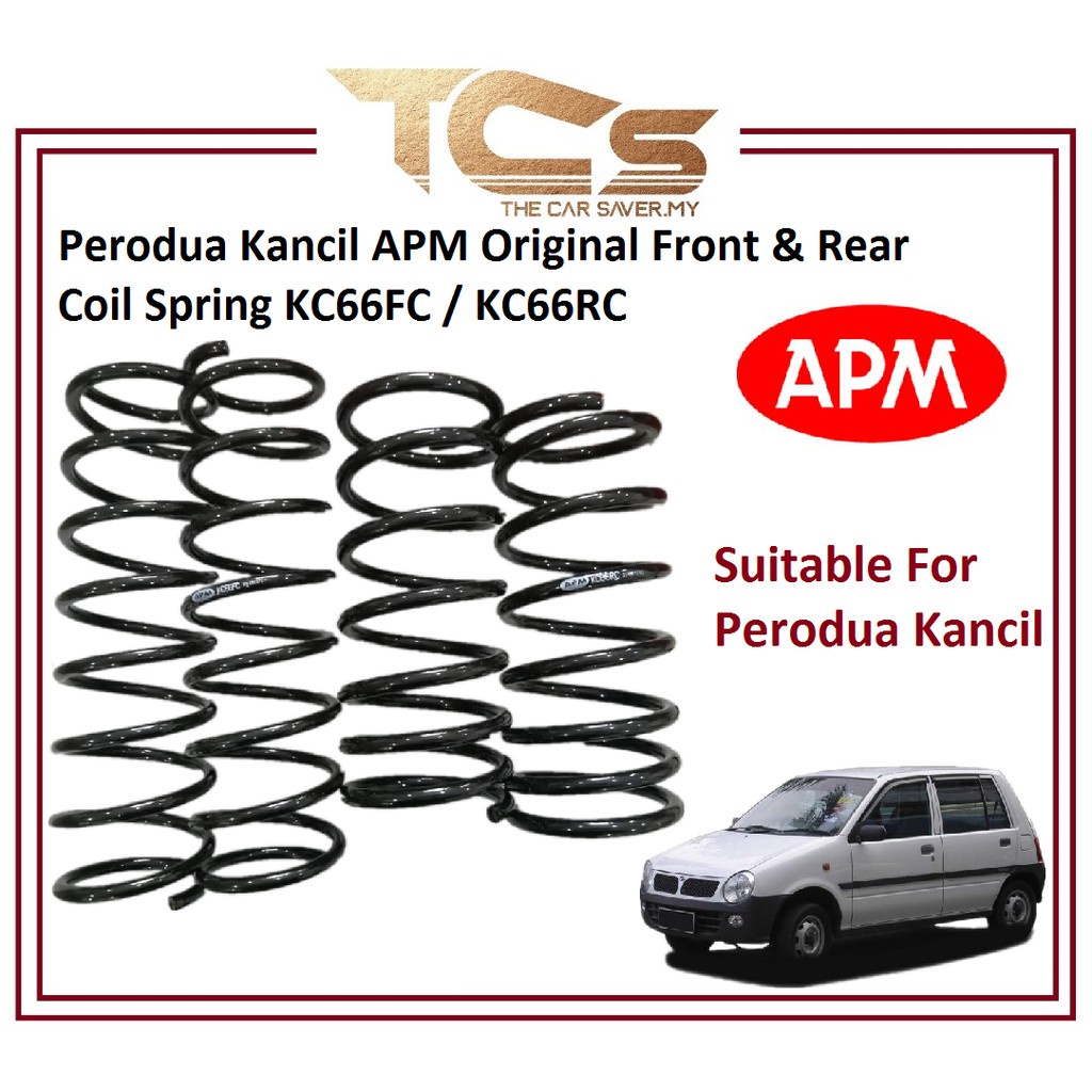 Perodua Kancil APM Original Front & Rear Coil Spring KC66FC / KC66RC ...