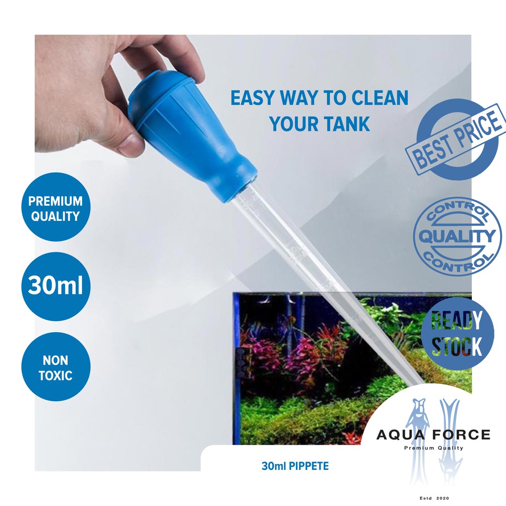 30ML 50ML PIPPETE / DROPPER PENYEDUT KOTORAN BAWAH TANK IKAN LAGA ...