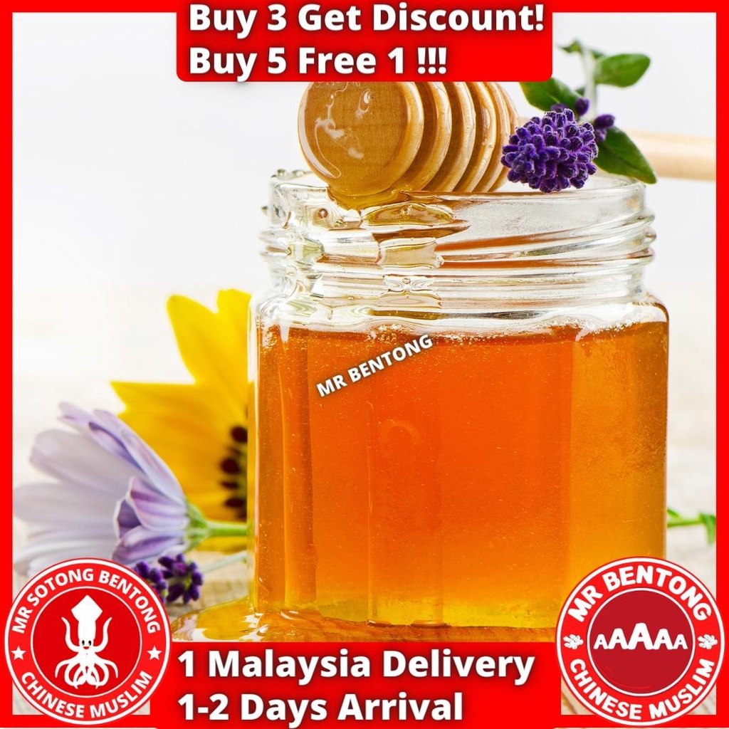 Mr Bentong Honey Madu Asli Hutan Pure Honey 野蜜蜂蜜 Tualang Kelulut Royale Jelly Sarang Lebah S