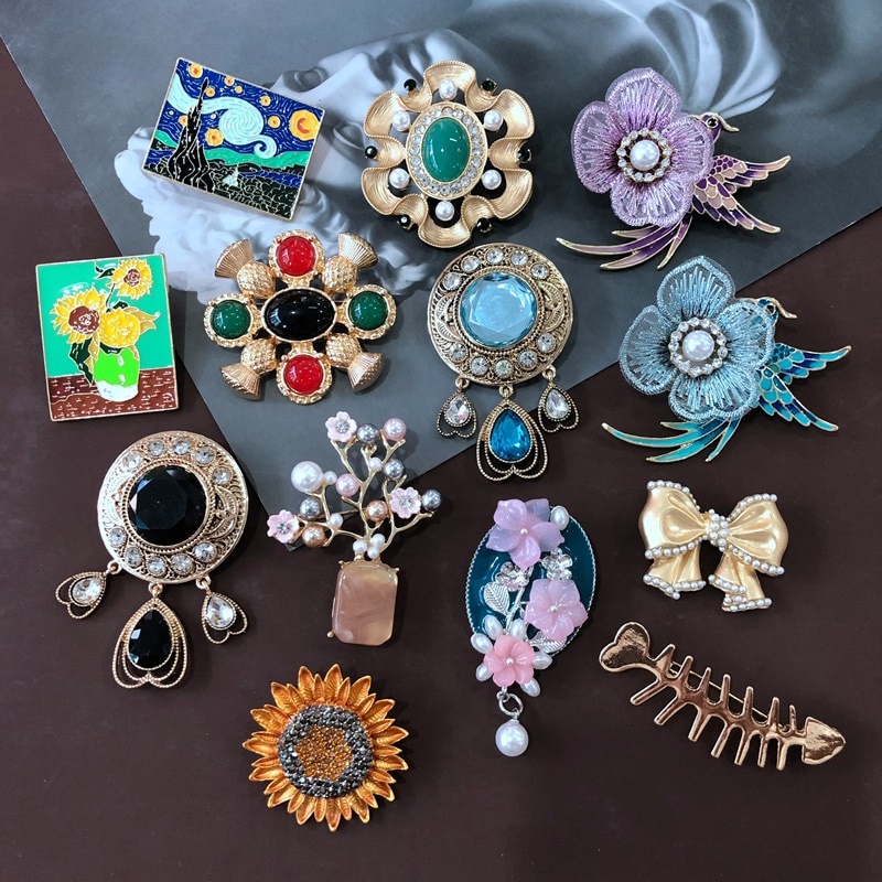 Floral Series Brooch Jewelry For Woman Fashion