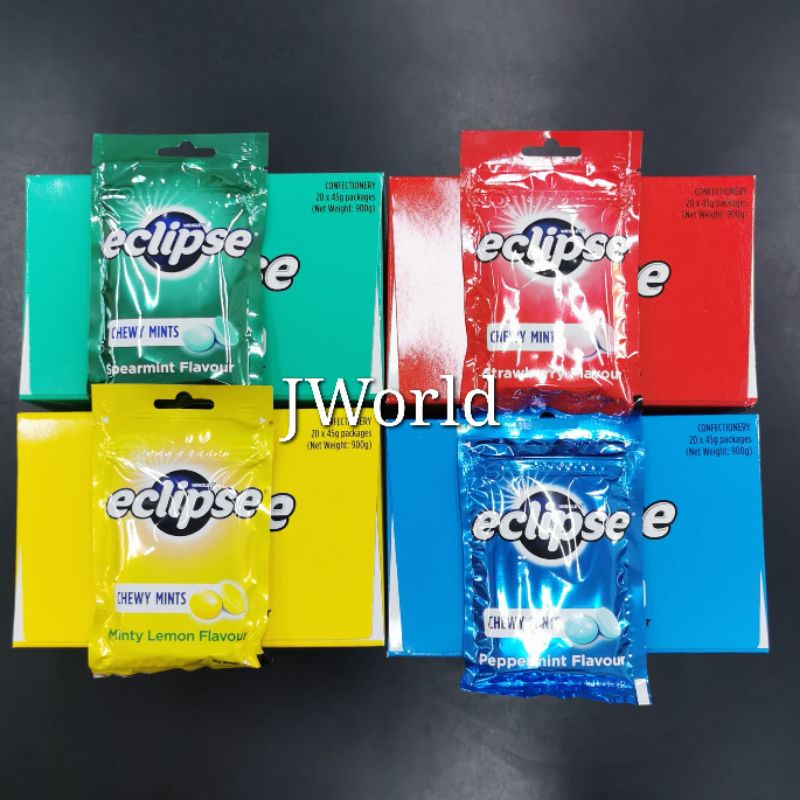 [WHOLESALE SPECIAL] WRIGLEY'S ECLIPSE CHEWY MINTS 20PACKS OUTER BOX