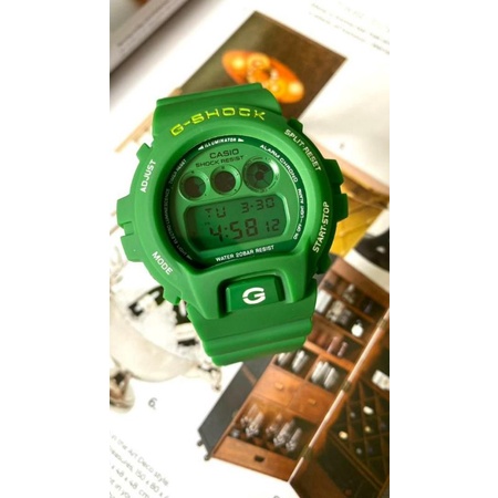 G shock dw 6900 green hot sale