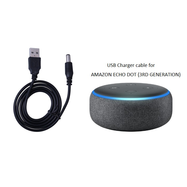 Echo Dot 3 compatible usb cable