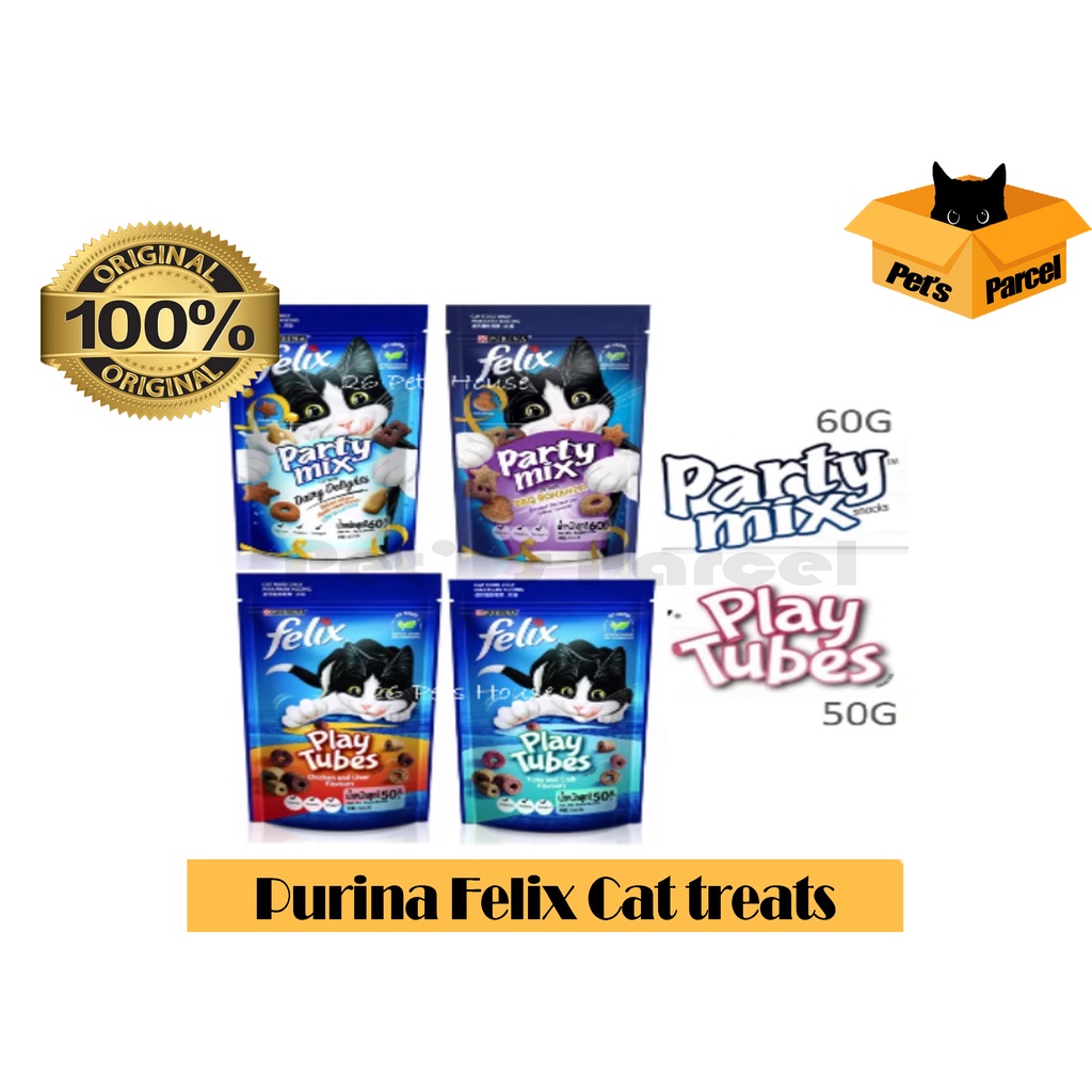 Purina Felix Party Mix /Play Tubes Cat Treats (50g / 60g) Shopee Malaysia