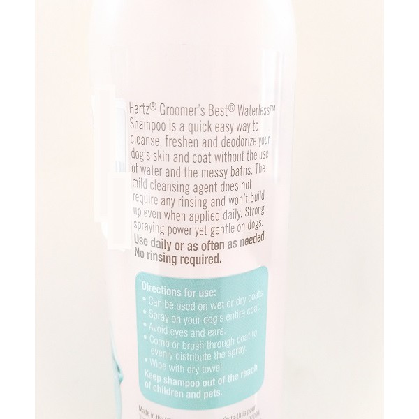 Hartz waterless shampoo hotsell