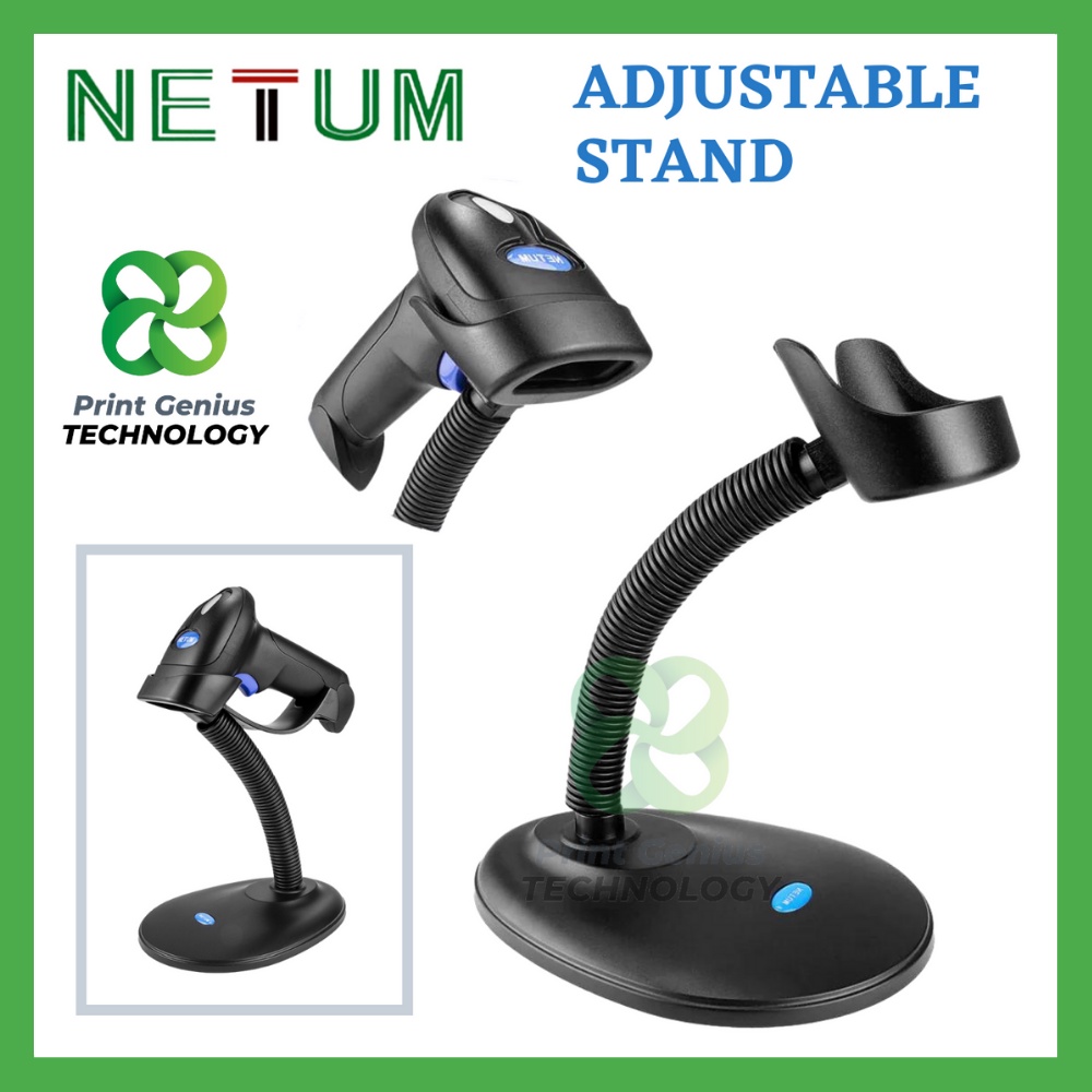 NETUM Barcode Scanner Stand for Holder Only Bendable Adjustable L Stand
