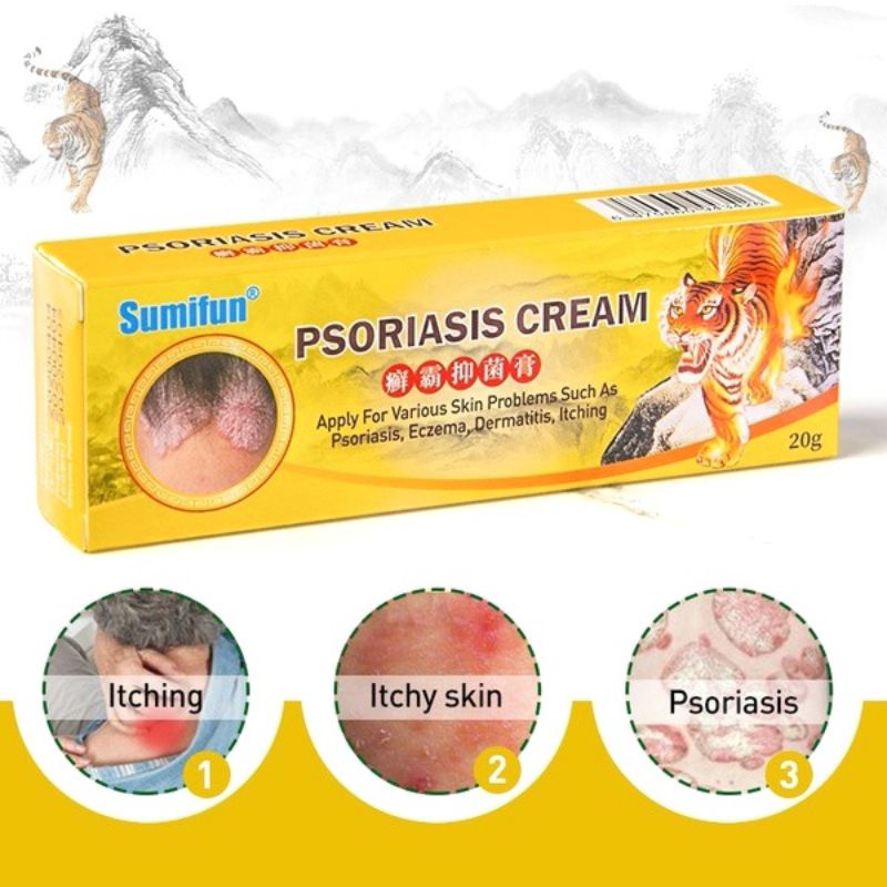 Sumifun Psoriasis Cream Bacteriostasis Eczema Dermatitis Anti ...