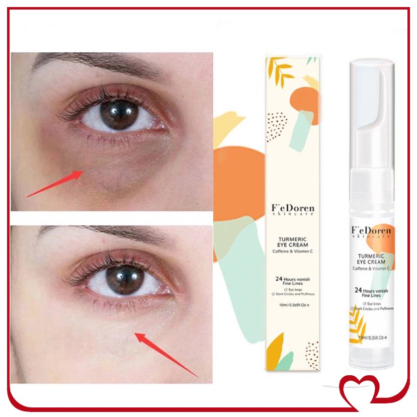 F'edoren Turmeric Eyes Cream Lifting Firming Eyes Skin Fine Lines Anti