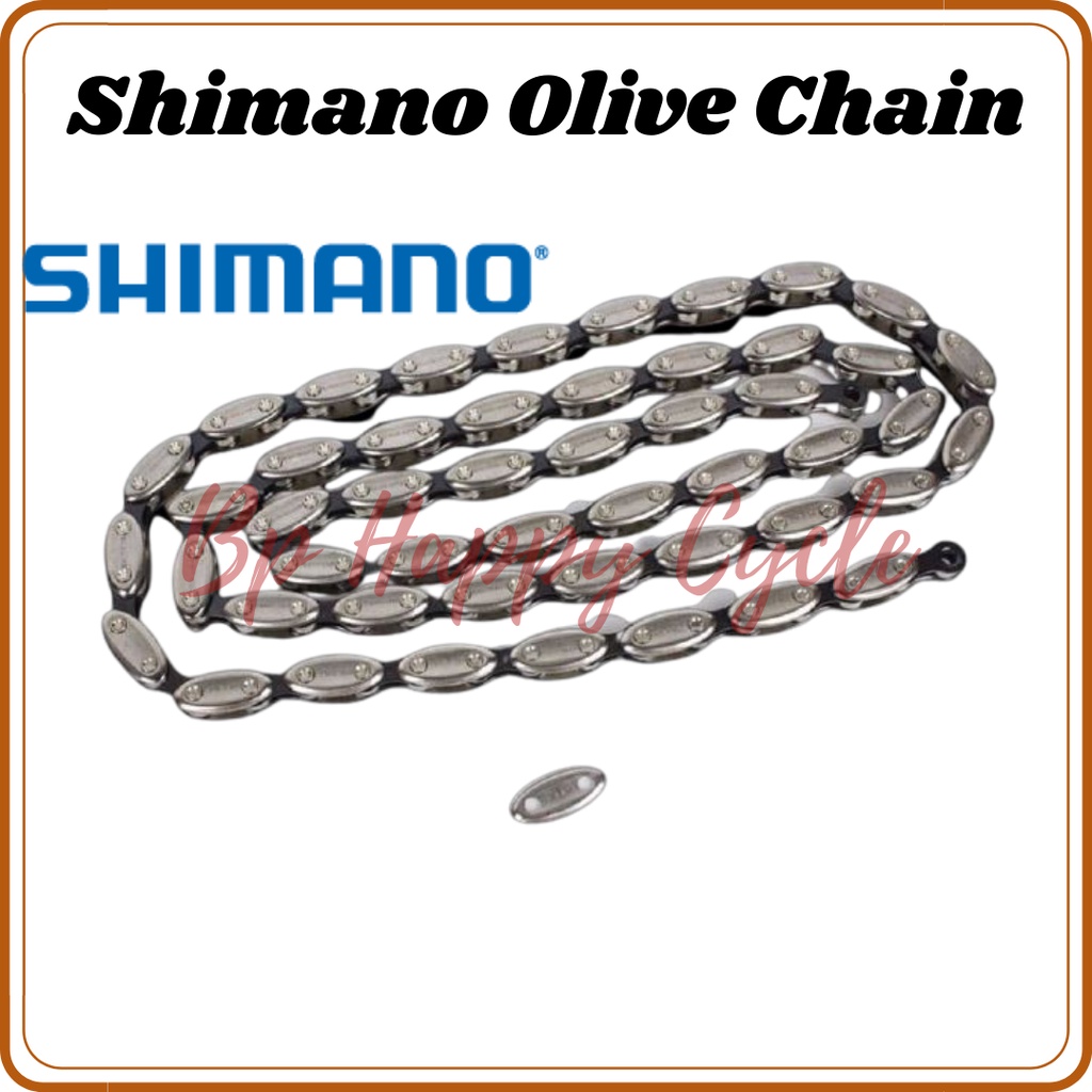 READY STOCK Shimano NX01 Single Speed Olive Chain Fixed Gear Mountain Bike Road Bicycle Chain Shopee Malaysia