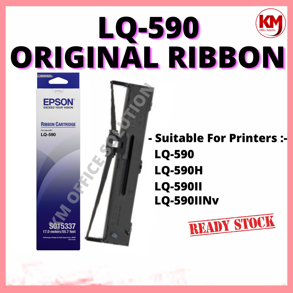 ORIGINAL Epson LQ-590 ribbon / LQ 590 Ink Ribbon / LQ590 Ribbon ...