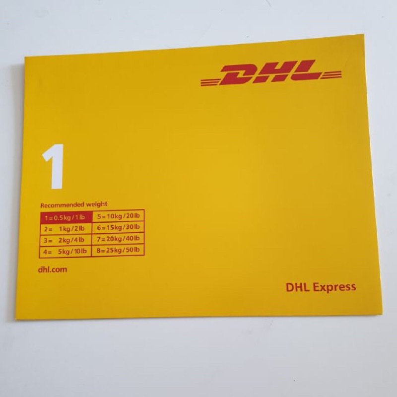 Dhl cardboard document envelope a4 size with pocket 1pcs shopee malaysia