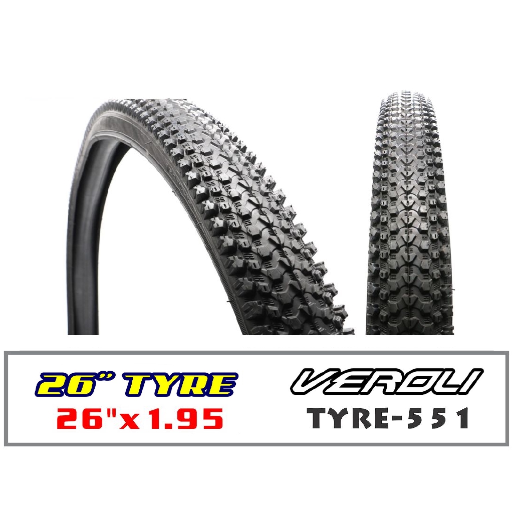 Tire size 26 online x 1.95