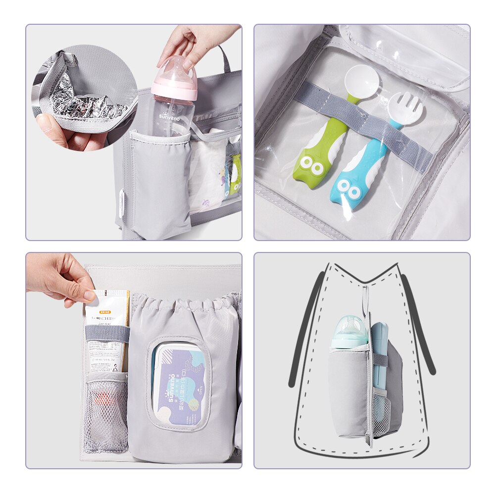 Sunveno Diaper Bag Insert Baby Bag Organizer for diapers Nappy Bag