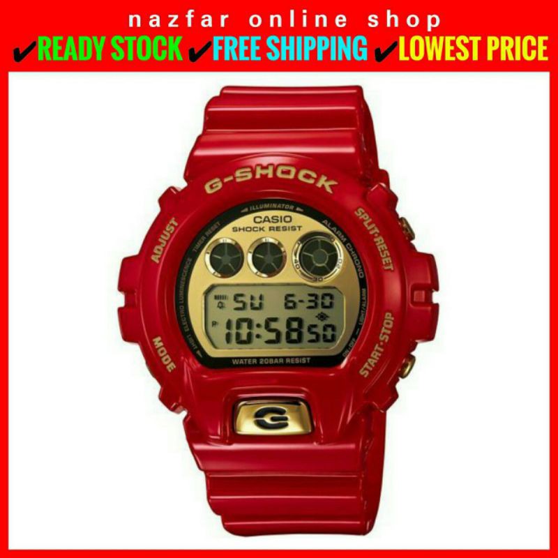 OFFER GSHOCK IRONMAN RED GOLD DW6900 JAM G SHOCK MERAH MEN DIGITAL WATCH MURAH Shopee Malaysia