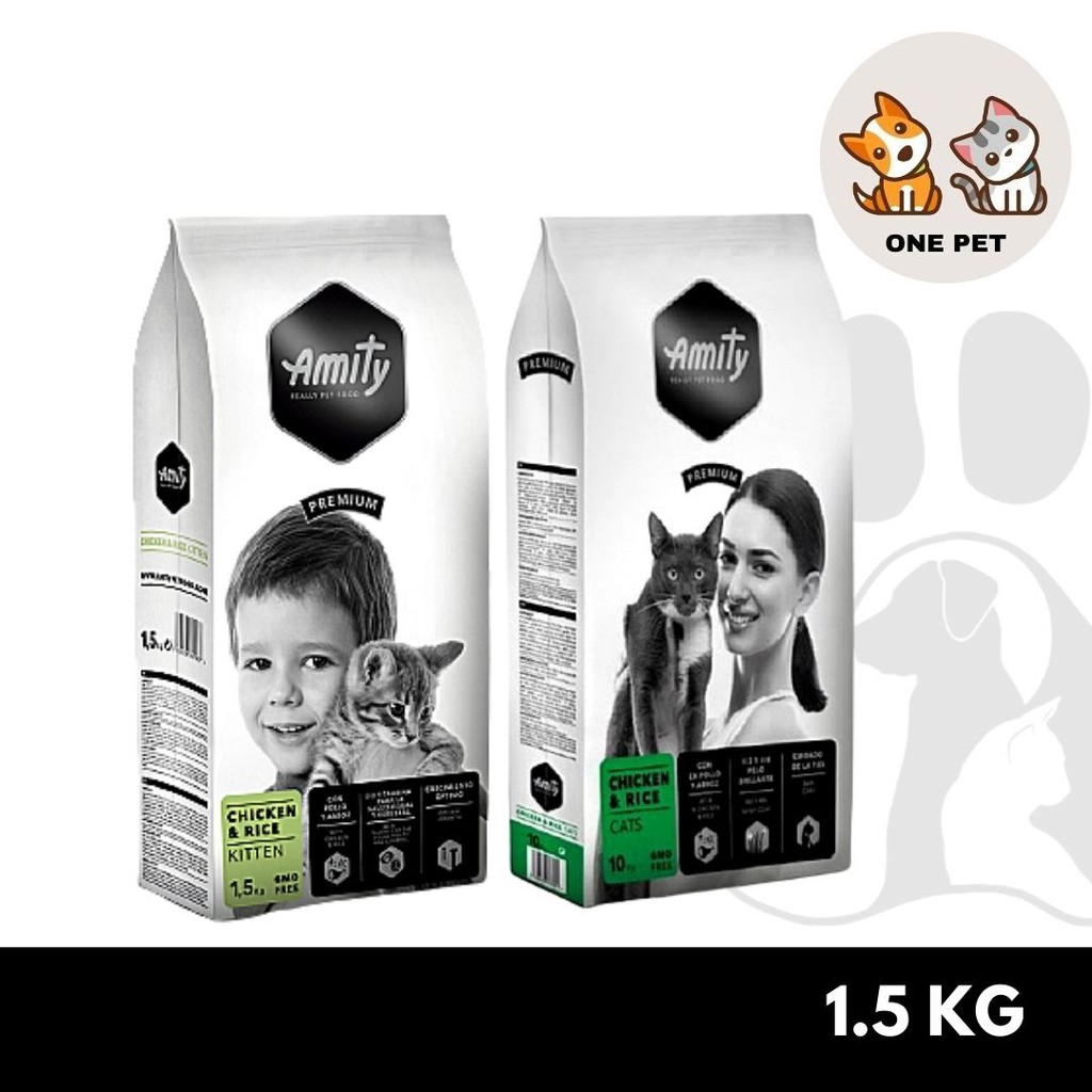 Amity Premium cat food & Kitten 1.5KG - Chicken & Rice / MAKANAN KUCING ...