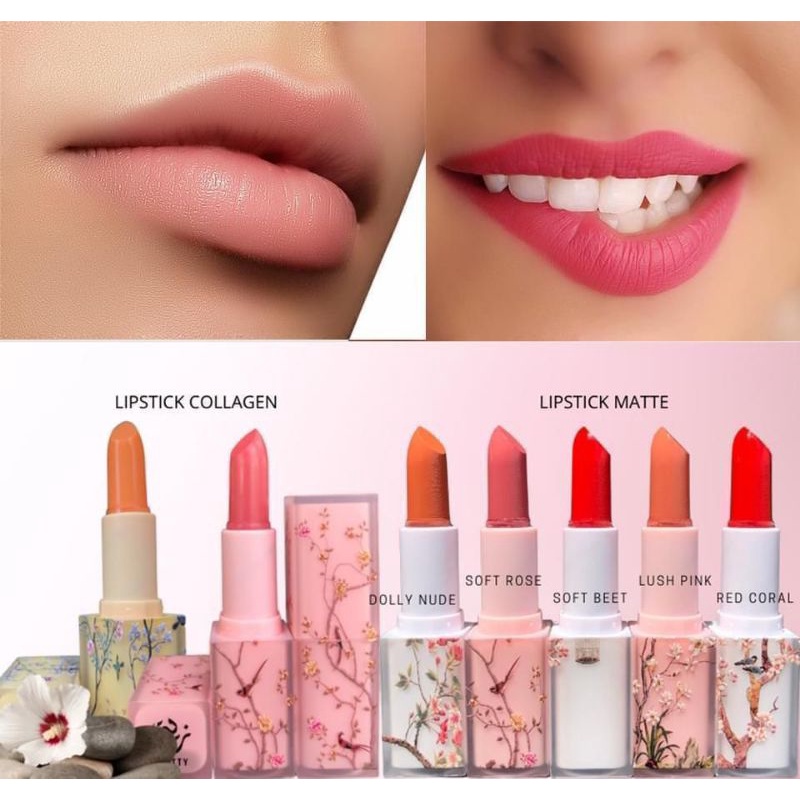LIPSTICK MATTE COLLAGEN ZEATTY (include free gift) Shopee Malaysia