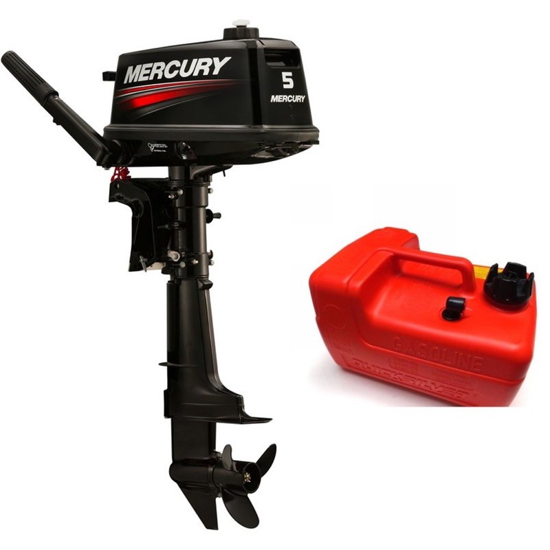 Mercury 5MH 5HP 2 Stroke Petrol Engine Outboard C/w Fuel Tank (Made In ...