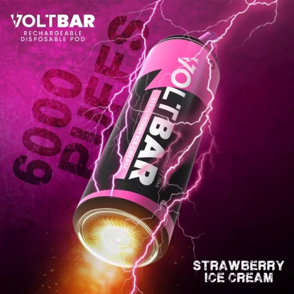 VOLTBAR DISPOSABLE 6000PUFFS STRAWBERRY ICE CREAM Shopee Malaysia
