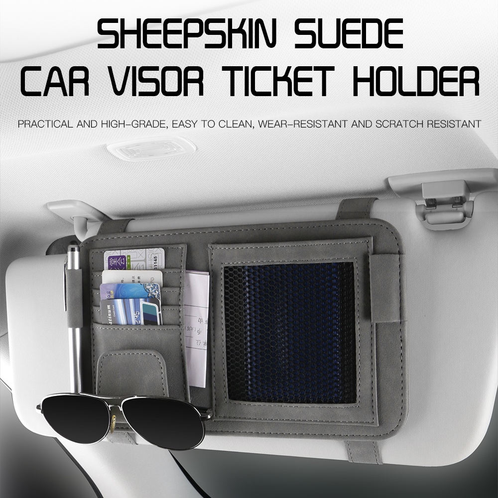 Car sun visor card holder car bill holder car glasses holder car