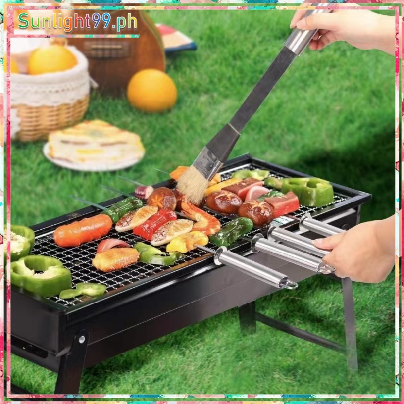 Large portable folding barbecue grill,BBQ charcoal grill,outdoor
