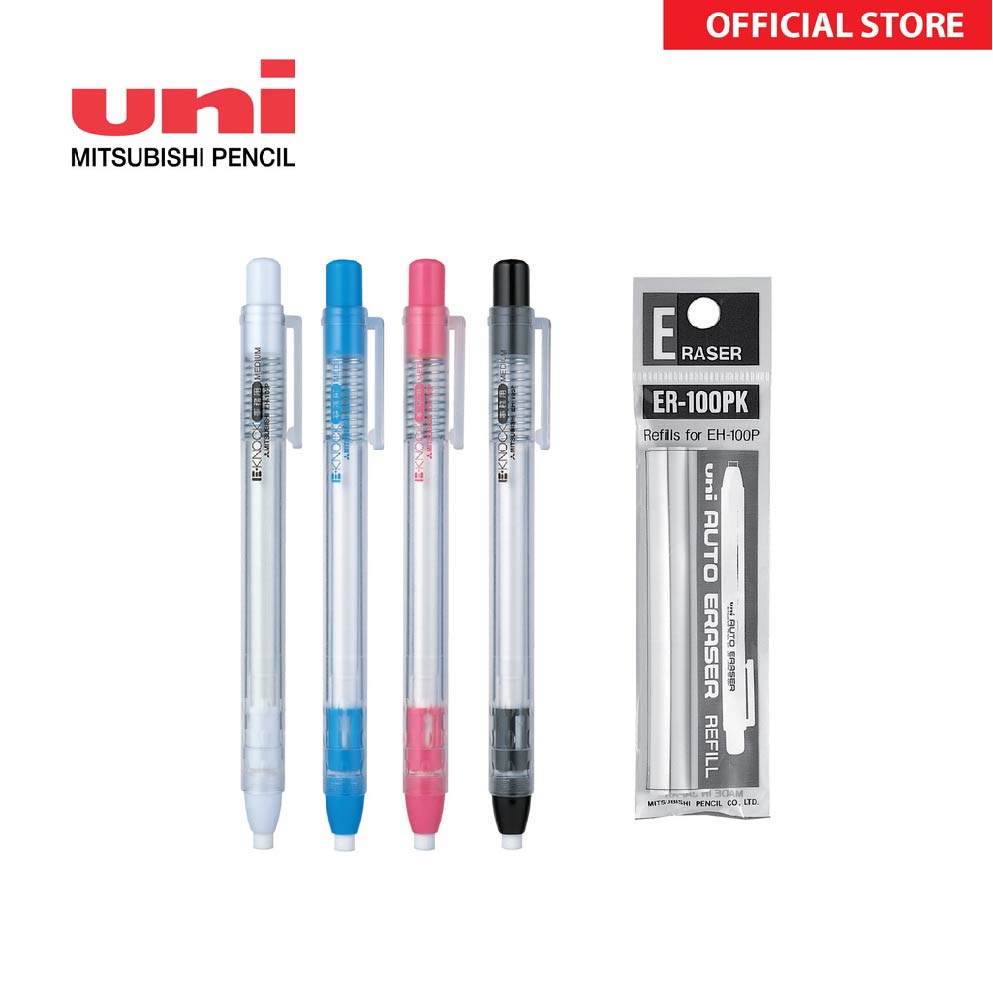 Uni E-Knock Eraser Pen and Refill EH-105P | Shopee Malaysia