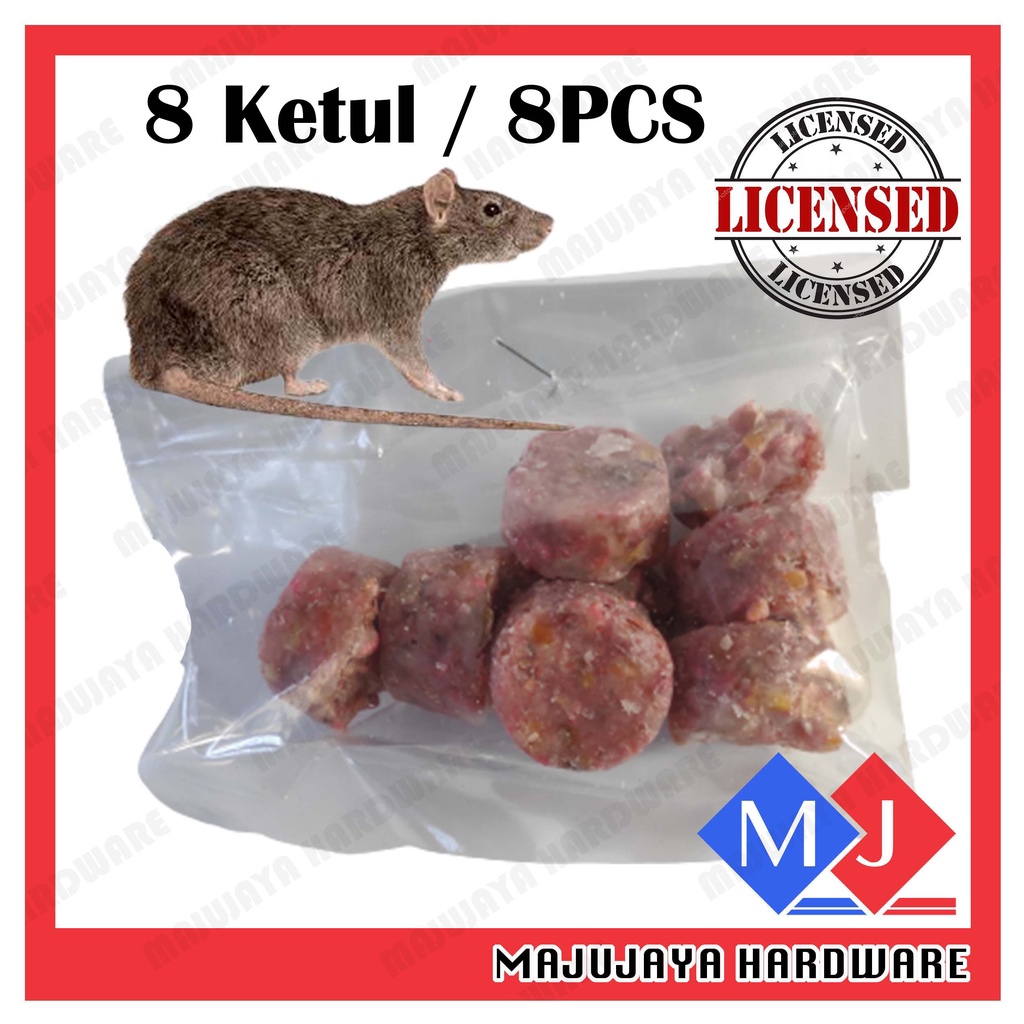 ICI 8PCS Racun Tikus Rat Poison Matikus Effective Mouse Killer Umpan ...