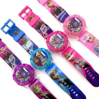 Kids Girls Cartoon Glowing Flip Up Digital Watches With Music Frozen, Hello  Kitty, Princess, L.o.l. Surprise, My Little Pony