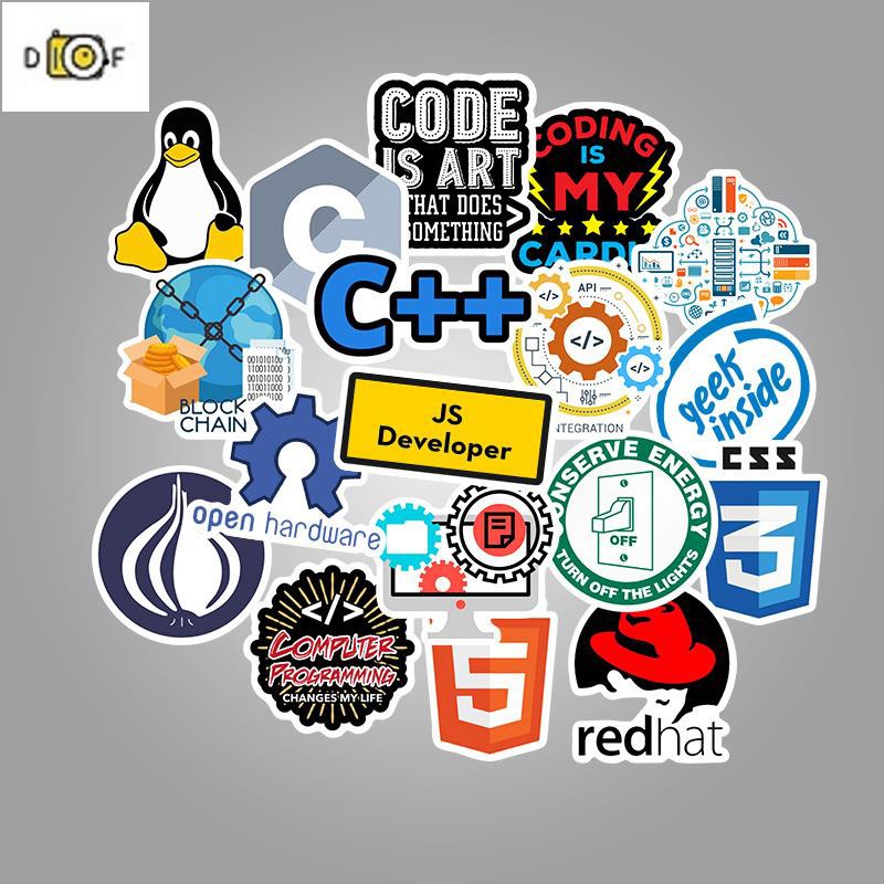 Laptop stickers Pack of 50 programmers develop pro | Shopee Malaysia