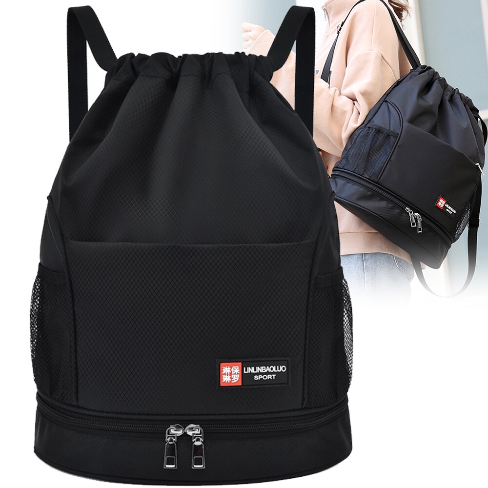 Heavy duty drawstring backpack best sale