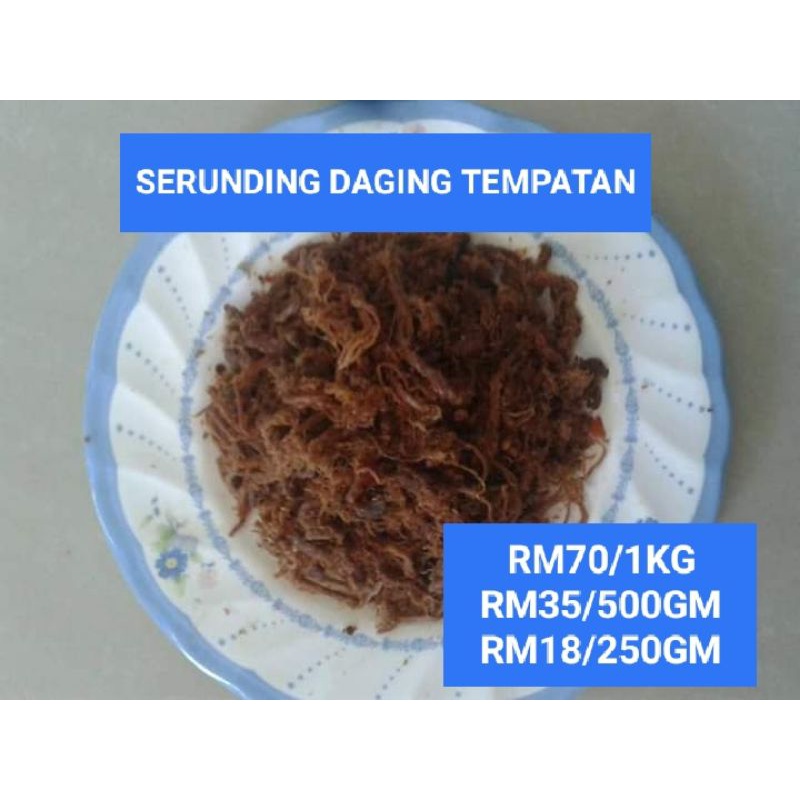 Serunding Daging Tempatan Ori Kg Laut Kelantan Shopee Malaysia