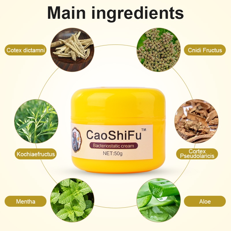 Natural Chinese Herbal Medicine Cream Eczema Psoriasis Antibacterial