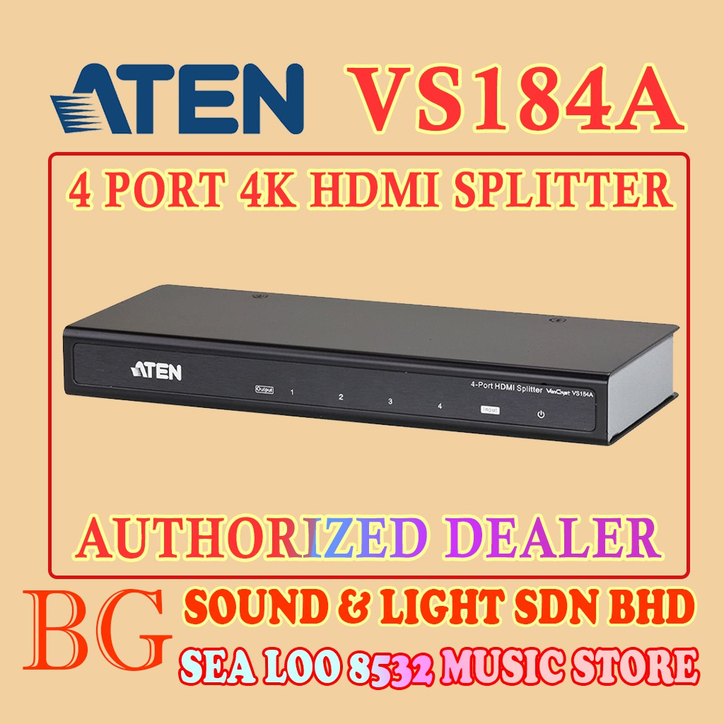 Splitter HDMI 4 sorties 3D 4K ATEN VS184A