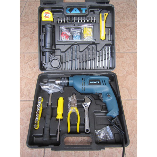 Okatz PID1060 550W 13mm Electric Impact Drill Set Shopee Malaysia