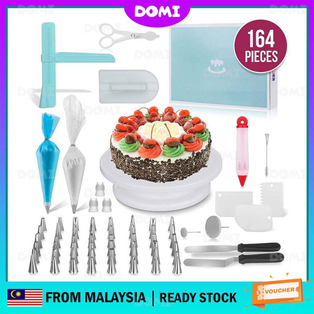 DOMI 164pcs Baking Cake Decorating Accessories Tools with Cake ...