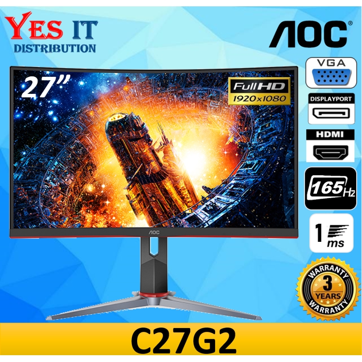AOC C27G2Z / C27G4Z / C27G4ZE / CQ30G3Z CURVE FHD AMD FREESYNC GAMING ...