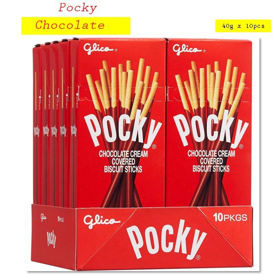 Glico Pocky X 10 Chocolate Flavor Cookies And Cream Biskut Pocky