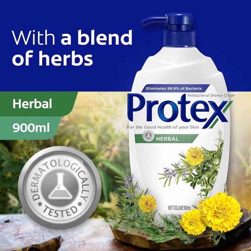 Protex Antibacterial Shower Gel 900ml (Eliminates 99.9 bacteria