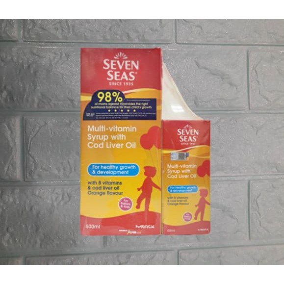 SEVEN SEAS MULTI-VITAMIN SYRUP WITH COD LIVER OIL 500ML + 100ml ...