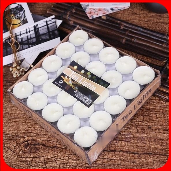 50 / 10 pcs 12hour High Quality Tealight Candle / Tea Light Candle / Small Candle Lilin white