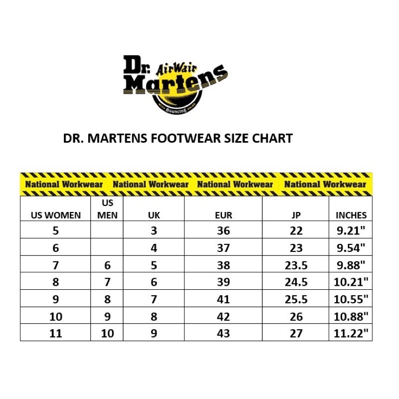 Doc Martens Size Guide 2025