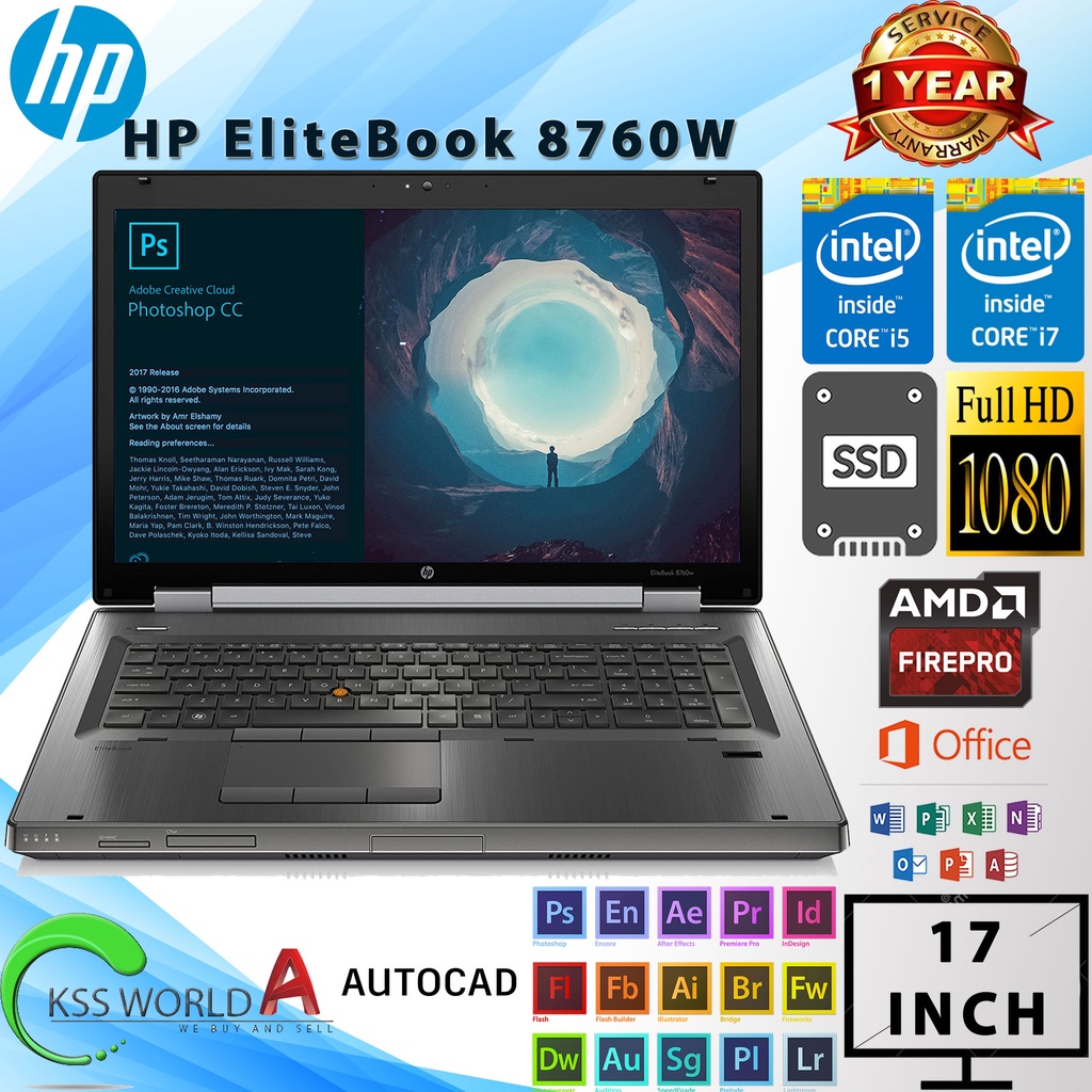 Mega Sale 8770W 8760W 8560W 8570W 17Inch Intel Core - Main Image