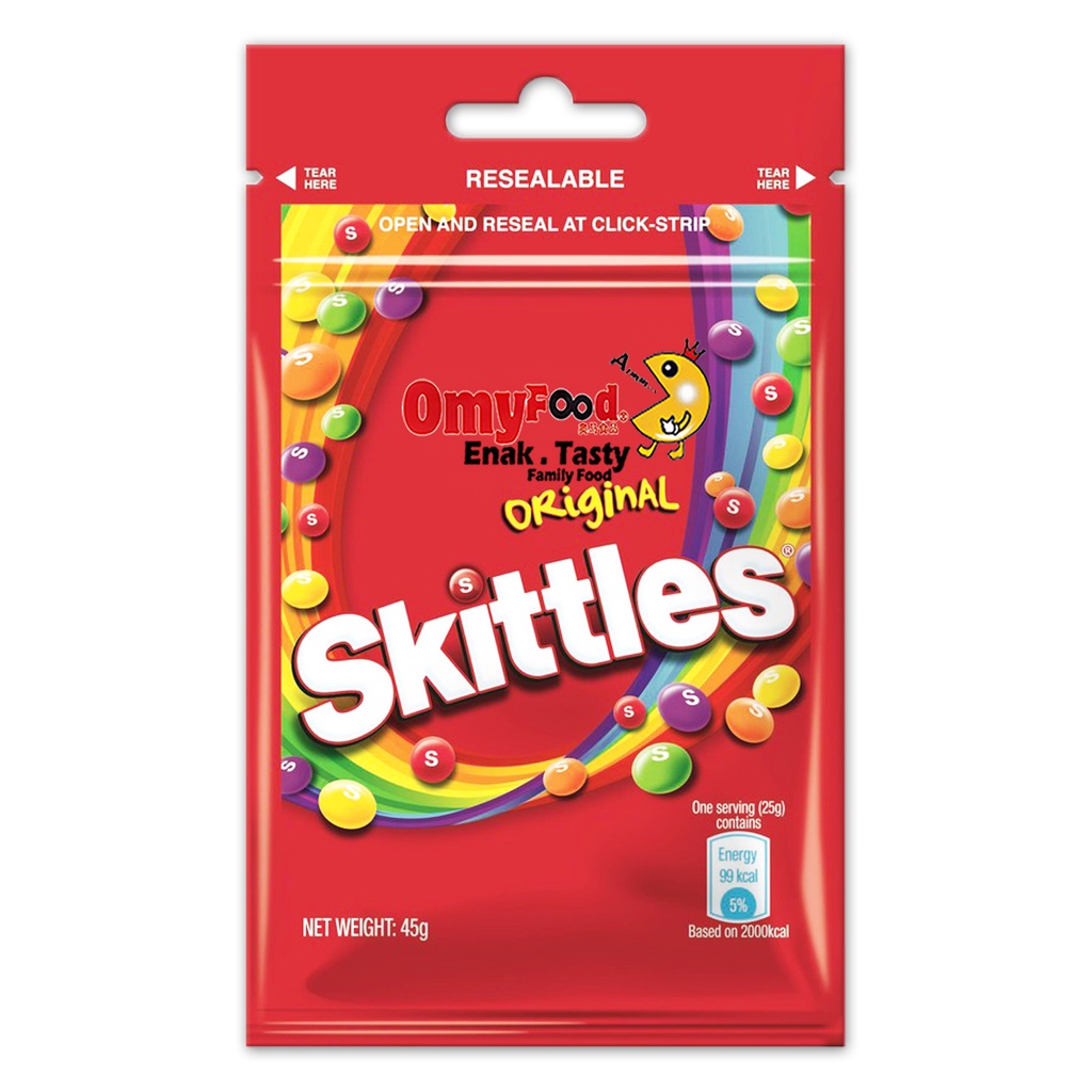 15g / 40g / 45g x 1pkt Skittles Fruit Flavour Candies [ Original / Sour ...