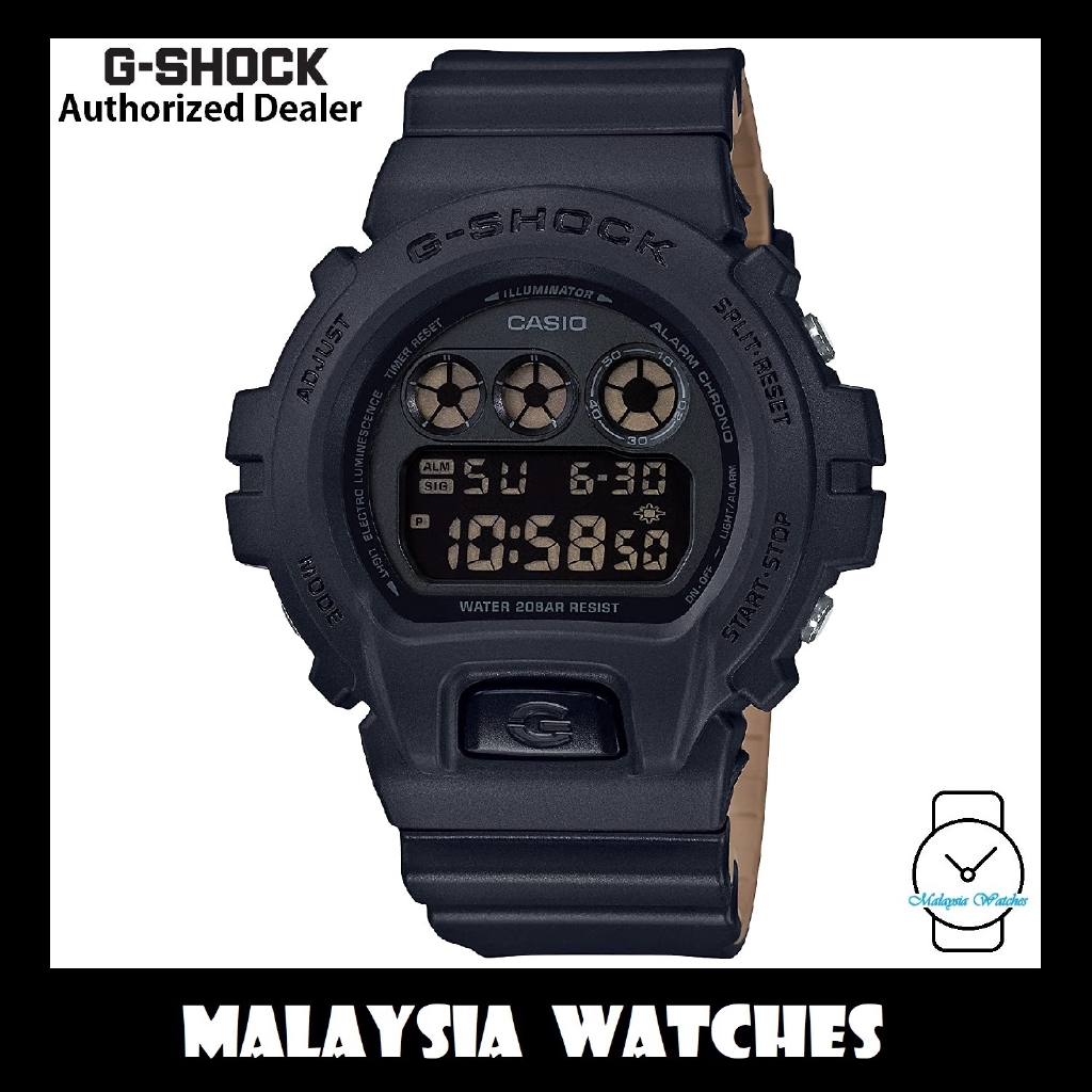 OFFICIAL WARRANTY Casio G Shock DW 6900LU 1 Military Series Black Digital Dial BiColor Resin Watch DW6900LU DW6900LU 1 Shopee Malaysia