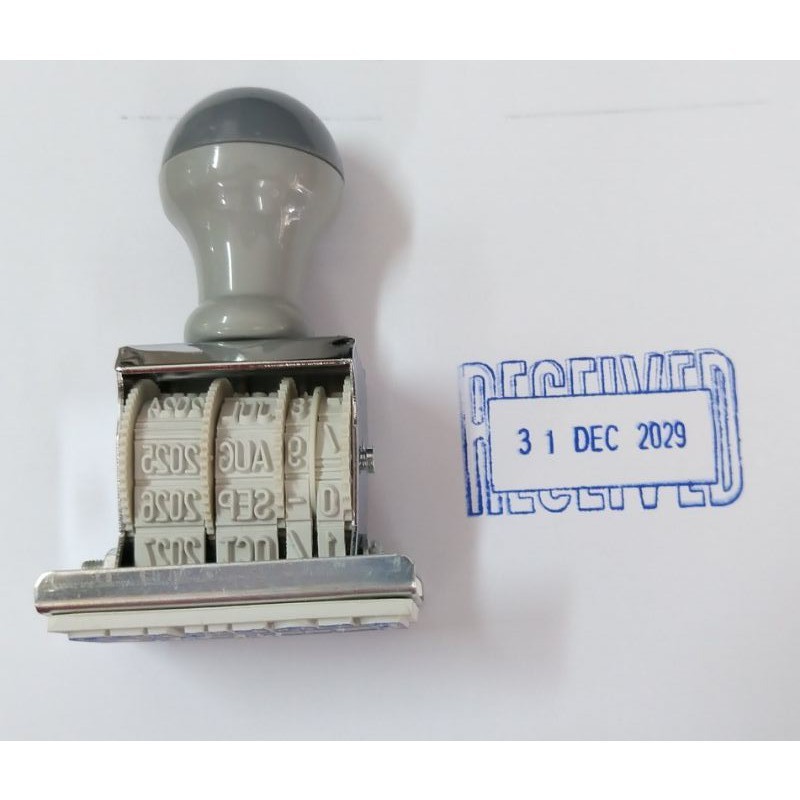 RUBBER DATE STAMP CHOP DATE/RECEIVED/PAID | Shopee Malaysia