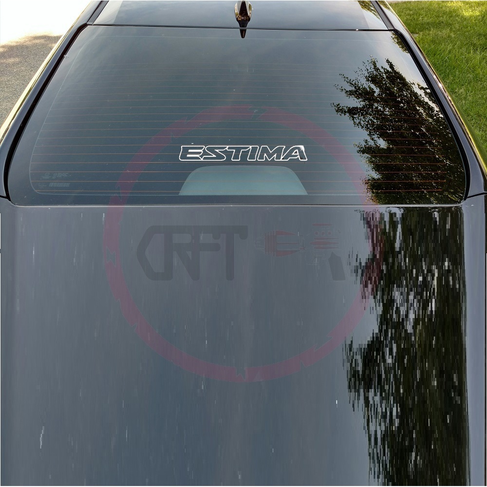 CFS453 Toyota Estima 3C-T and 3C-TE XR30 XR40 XR50 ACR50R Logo Stiker ...
