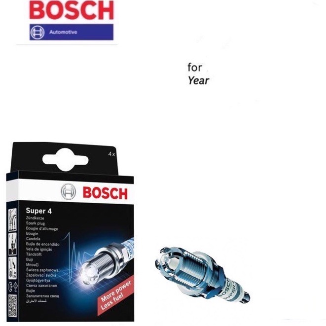 Bosch Super 4 Spark Plug 0242232504 (WR78) big head - Proton Wira 1.3/1 ...